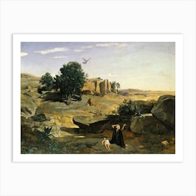 Hagar In The Wilderness (1835), Camille Pissarro Art Print