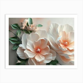 Peony Flowers Art Print