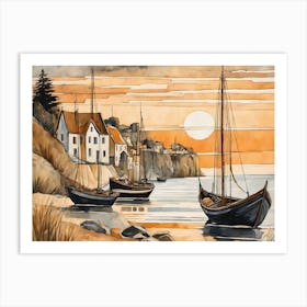 European Coastal Painting (92) Art Print