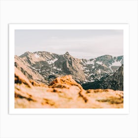 Warm Mountain Range Art Print