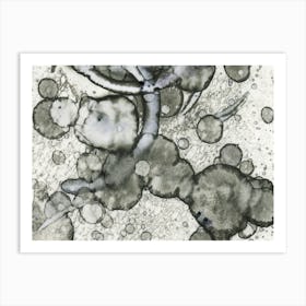 Gray Modern Abstraction 1 Art Print