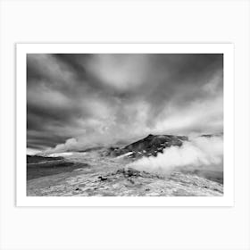 Black And White Iceland 1 Art Print