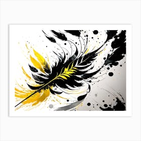 Feather Painting Art Print