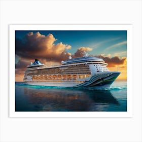 Norwegian Cruise Ship 2 Art Print