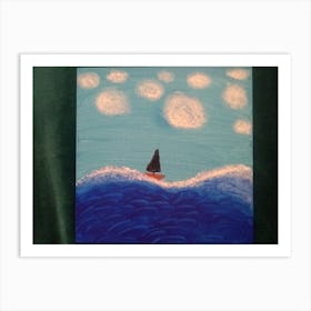 Sailboat In The Ocean Art Print