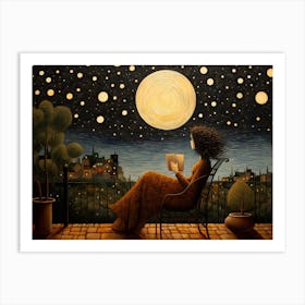 Enjoying The Night Art Print