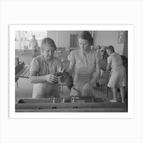 Wives Of Migratory Laborers Working In The Laundry Room At The Agua Fria Migratory Labor Camp, Arizona By Art Print