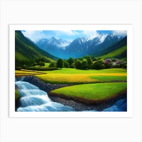 Mountain Stream Art Print