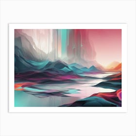 Abstract Landscape Painting 11 Art Print