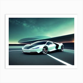 Futuristic Sports Car 17 Art Print