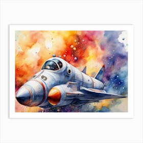 Rocket Ship (Water) Art Print