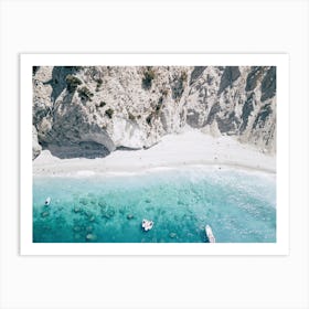 Blue Beach Haven, Lalaria Art Print