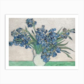 Irises, By Vincent Van Gogh, 1890, Dutch Post Impressionist, Oil On Canvas Art Print