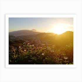 Teide Sunset from Cran Canaria 2 Art Print