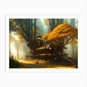 Train In The Forest Art Print