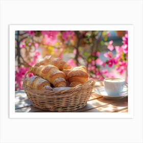 Croissants And Coffee 5 Art Print