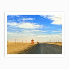 Empty Road In The Namibian Desert (Africa Series) Art Print