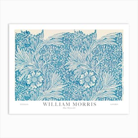 William Morris Prints Blue Marigold Original Landscapes Landscape Botanical Vintage Art Print