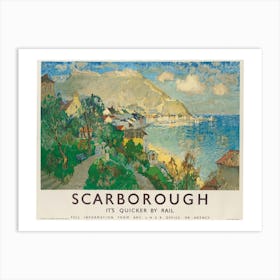 An Advertising Poster For Scarborough Art Print