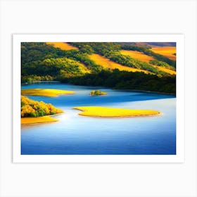 Lake In The Mountains Art Print