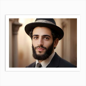 Jewish Man Portrait 06 1 Art Print