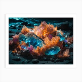 Crystals In The Dark Art Print