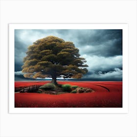 Tree In A Field 1 Art Print