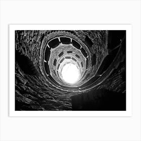 Sintra Palace Bw Art Print