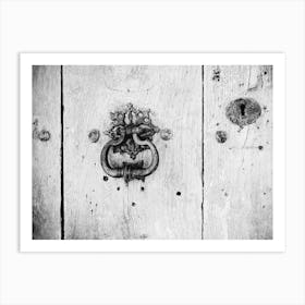 Door knocker in B&W // Ibiza Travel Photography Art Print