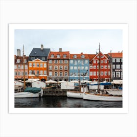 Colorful Houses Of Nyhavn Copenhagen 3 Art Print