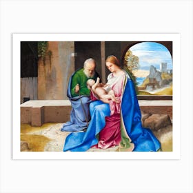 The Holy Family, Giorgione Art Print