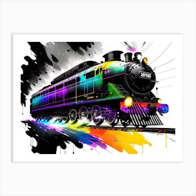 Train Painting Art Print