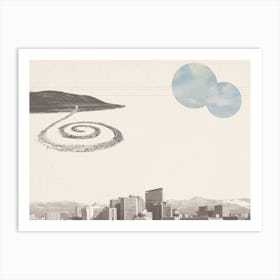 Salt Lake City Sleeps Art Print