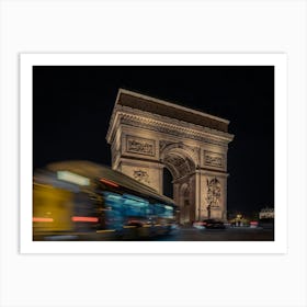 Paris,Arge,Night Photo,Art,Art Work, Photography,France, Pais At Night,One Night In Paris Art Print