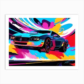 Psychedelic Car Art Print