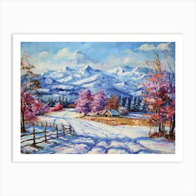 Snowy Landscape 5 Art Print