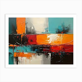 Abstract oil Painting 1 Art Print