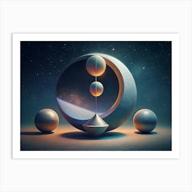 Spheres In Space Art Print