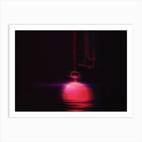 Red Light In The Dark Art Print