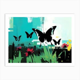 Butterflies In The Sky 38 Art Print