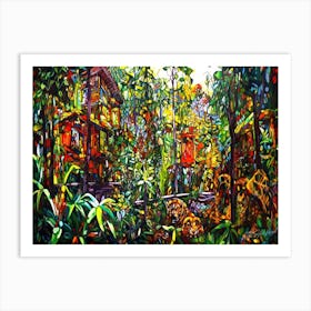 Jungle Plants - Jungle Scene Art Print