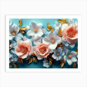 Paper Flowers 42 Art Print