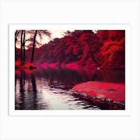 Red Autumn Art Print