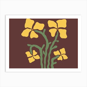 Yellow Flowers 1 Art Print