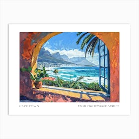 Cape Town From The Window Series Poster Painting 4 Art Print