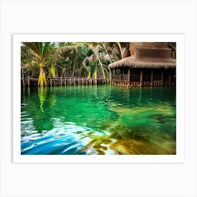 Hut In The Water Art Print