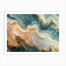 Abstract marble Art Print