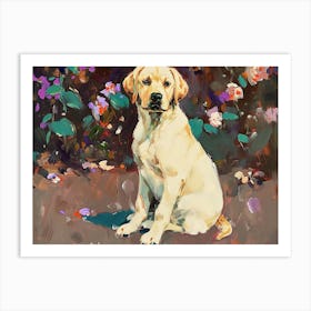 Labrador Acrylic Painting 2 Art Print