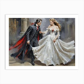 Dracula and Esmeralda Enchantment Art Print