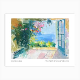 Sorrento From The Window Series Poster Painting 2 Art Print